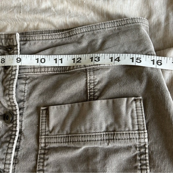 PrAna Corduroy Pencil Mini Skirt with Buttons an Pockets,Preppy, Dark academia - Picture 6 of 7